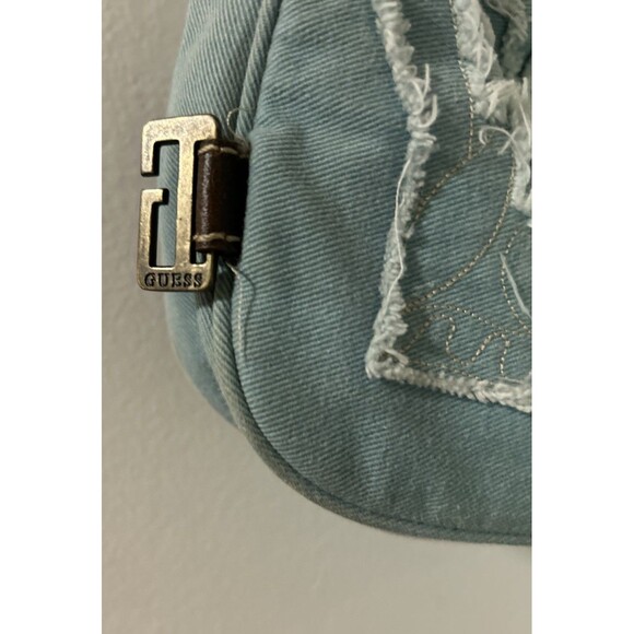🚨Guess Hysteric Glamour Style Vintage Y2K Avantgarde bag Blue / Buckle Denim SM - Picture 8 of 15